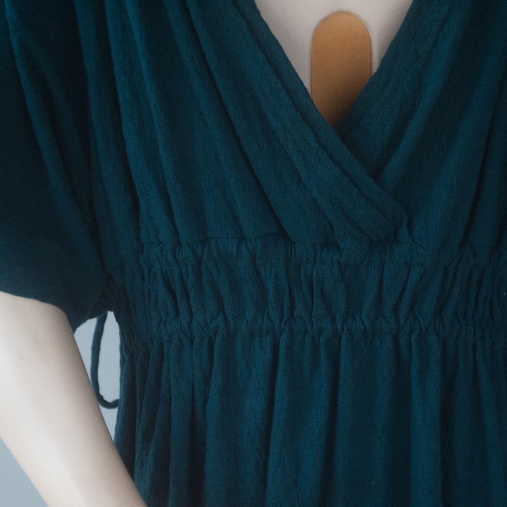 Free People Beach XS/S Teal Side Tie Swim Coverup - Picture 7 of 8